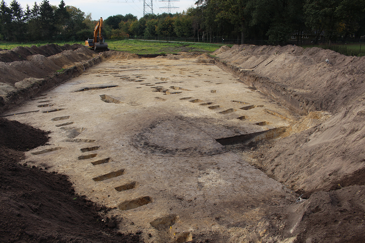 Excavation site in Helmond, Netherlands