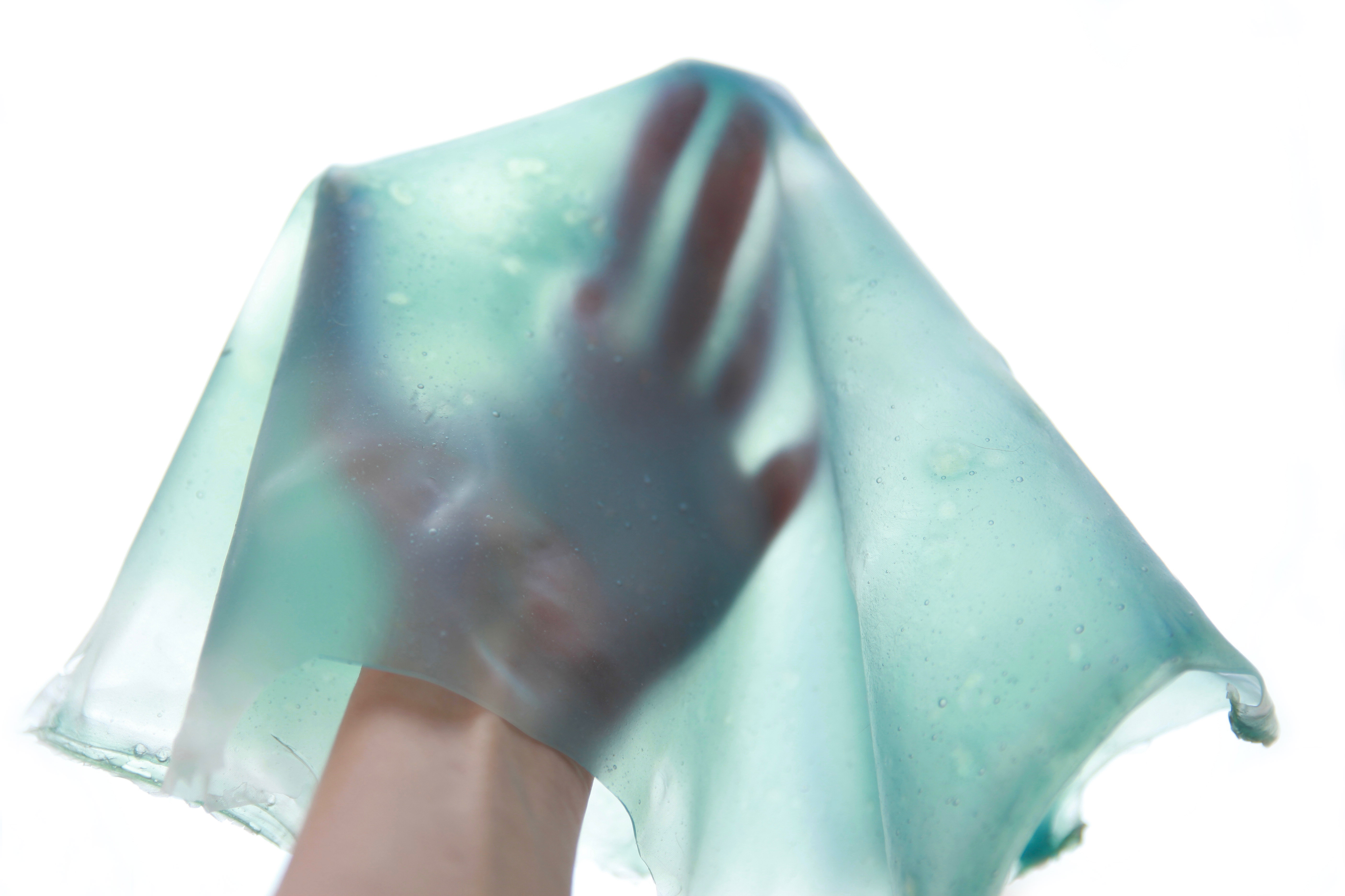 Calgina material research, algae-based bioplastic