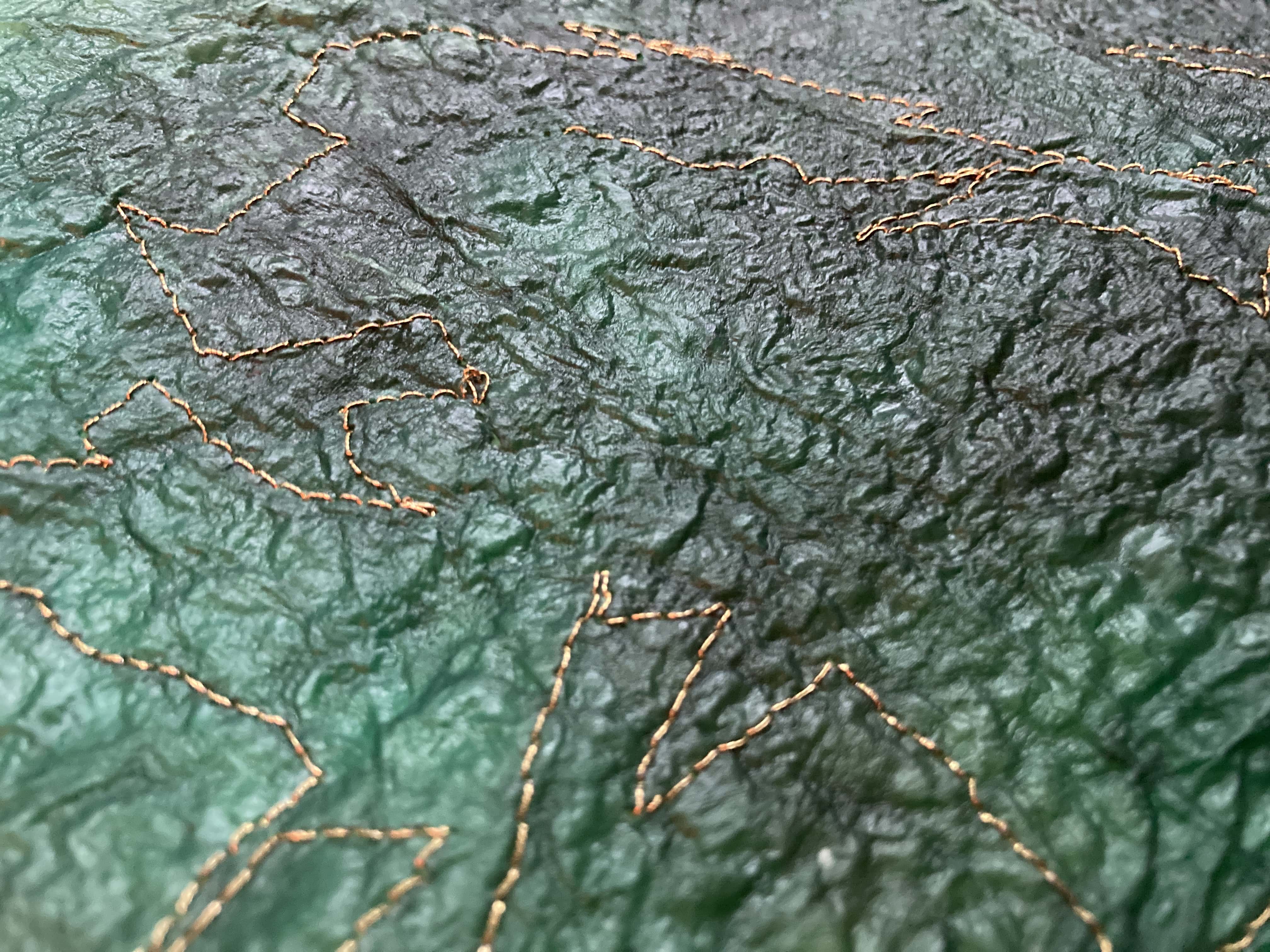 The organic textures of the kombucha material