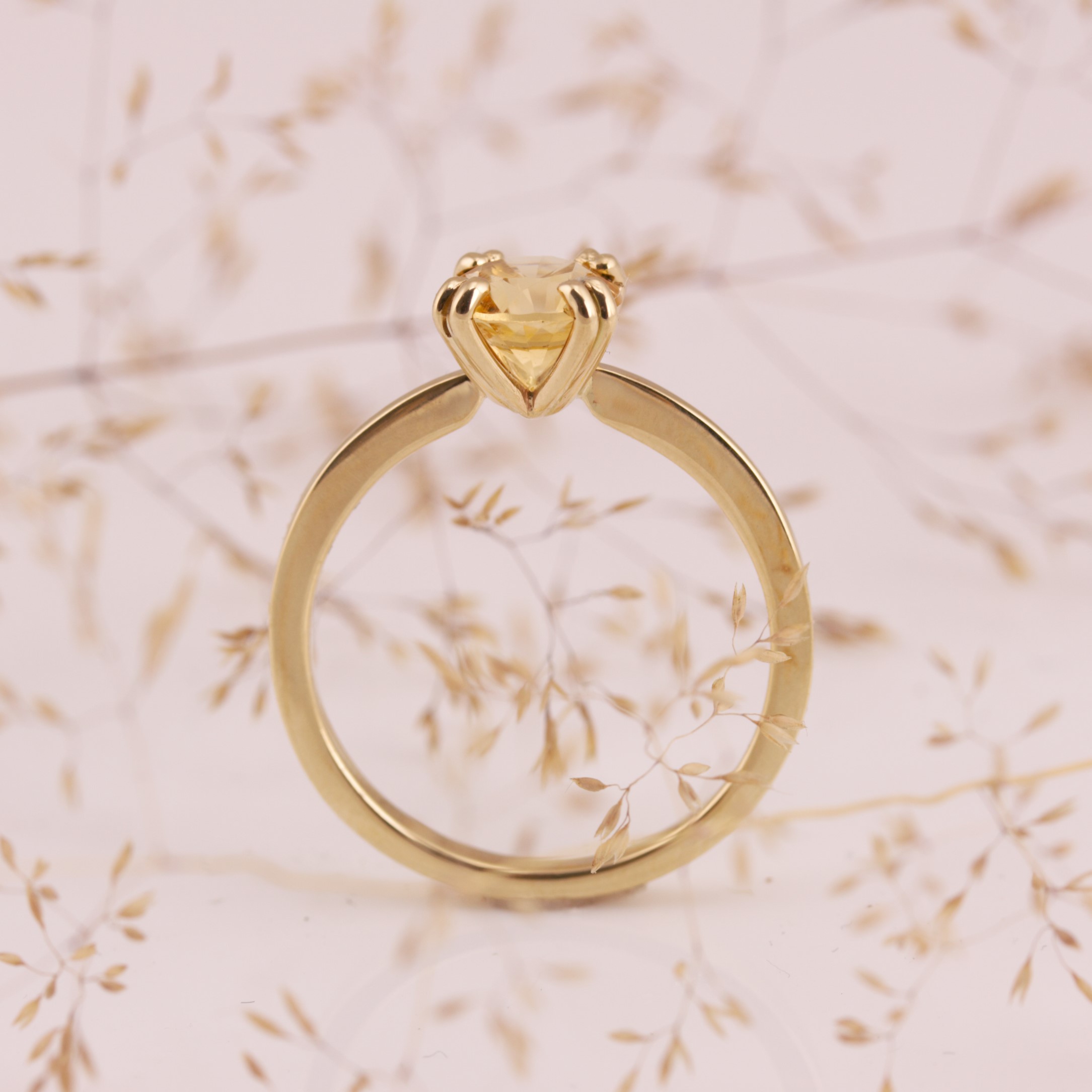 Sunshine - 14 kt yellowgold, citrine