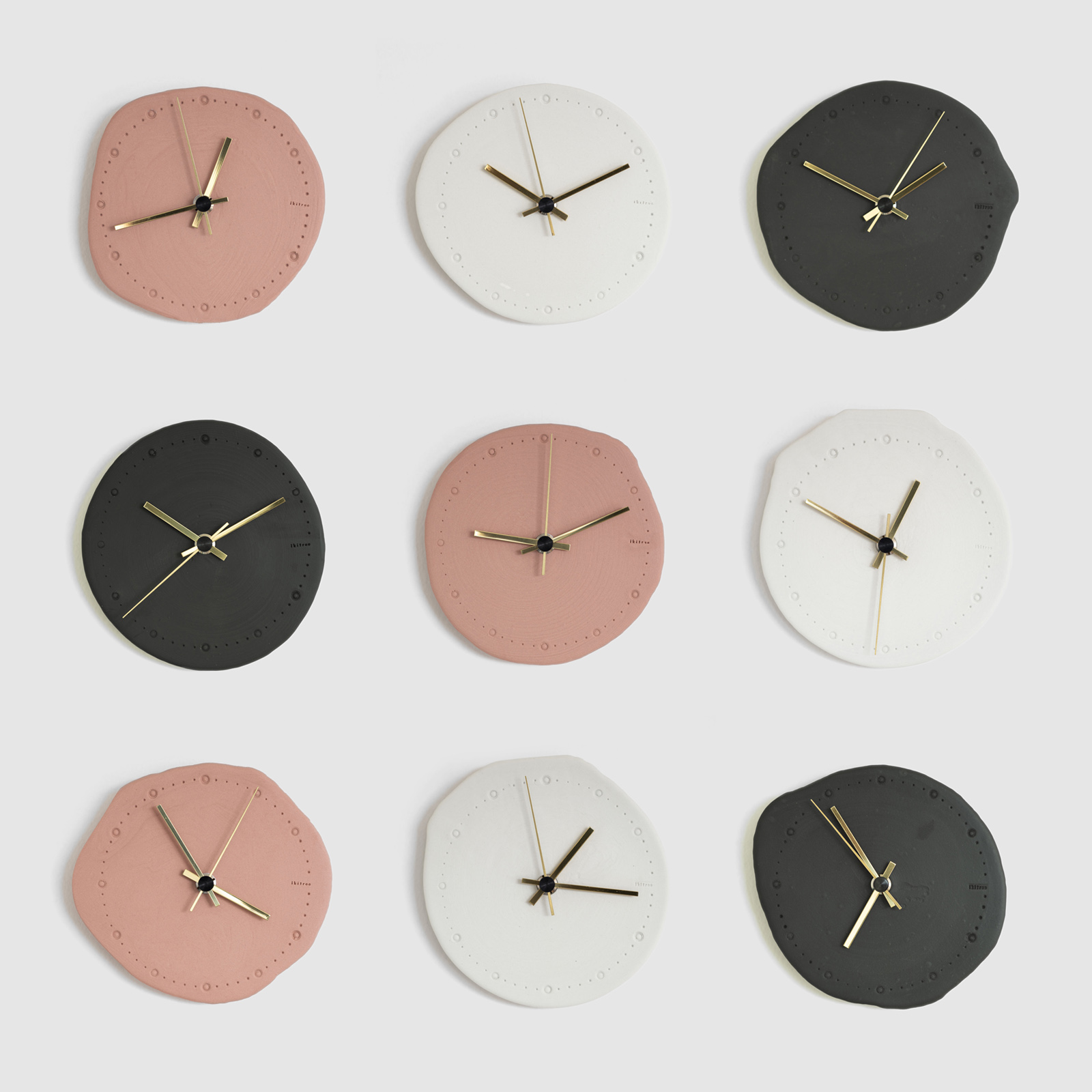 every Improviser porcelain clock is unique