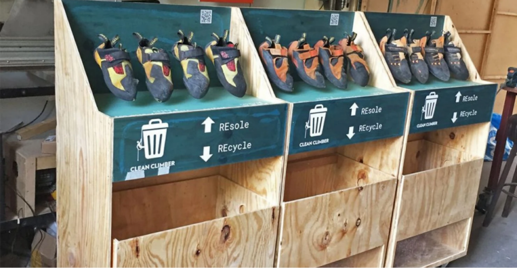 Collection boxes in the climbing gyms