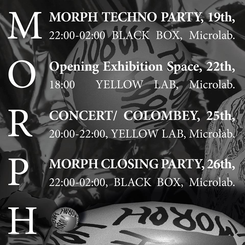 MORPH EVENT, visuals by Anais Borie and Audrey Large