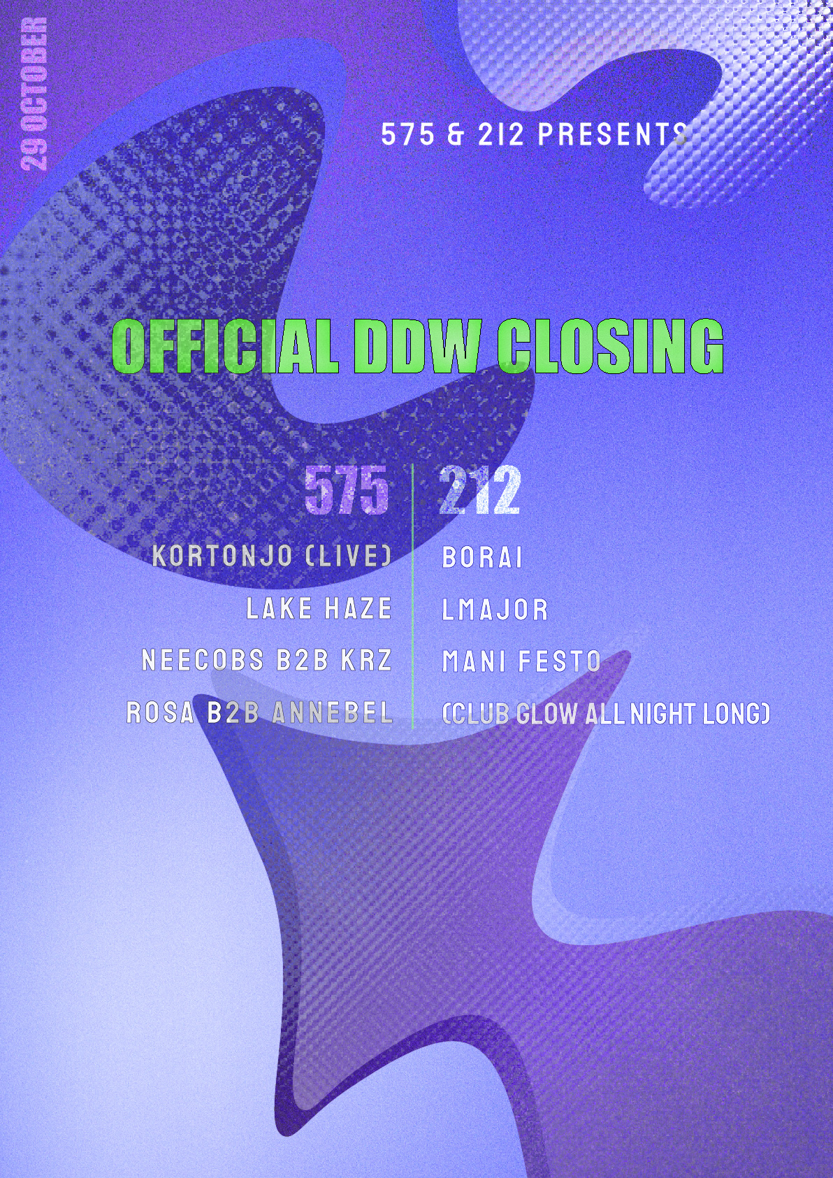 Line-Up Official DDW Closing