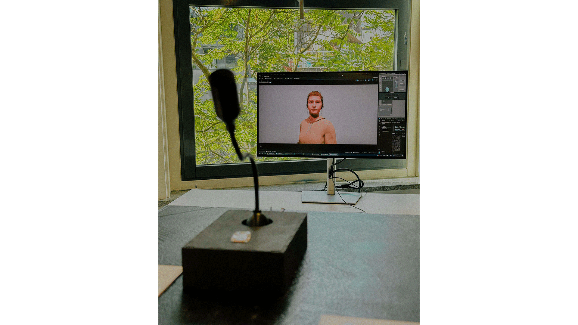 Presentation during graduation show at WDKA