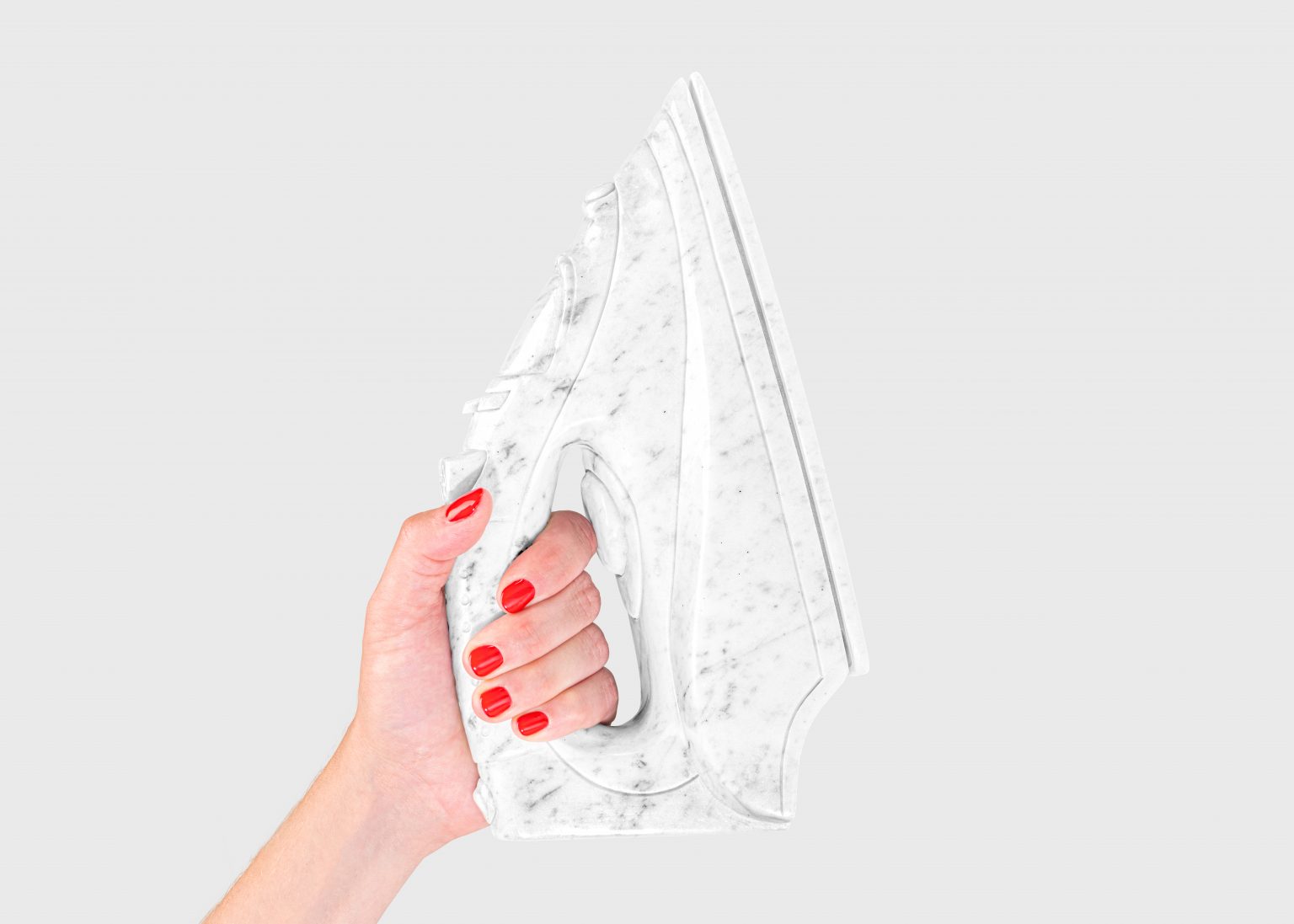 Iron (2021) - Carrara Marble White