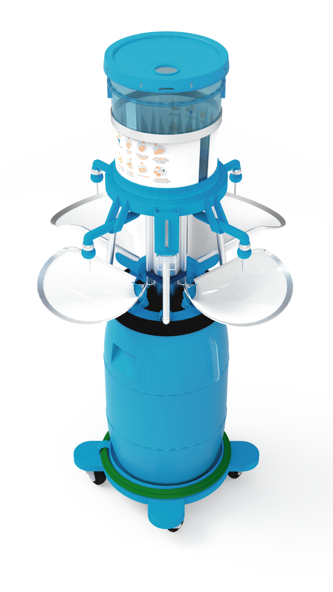 Isometric view of the product.