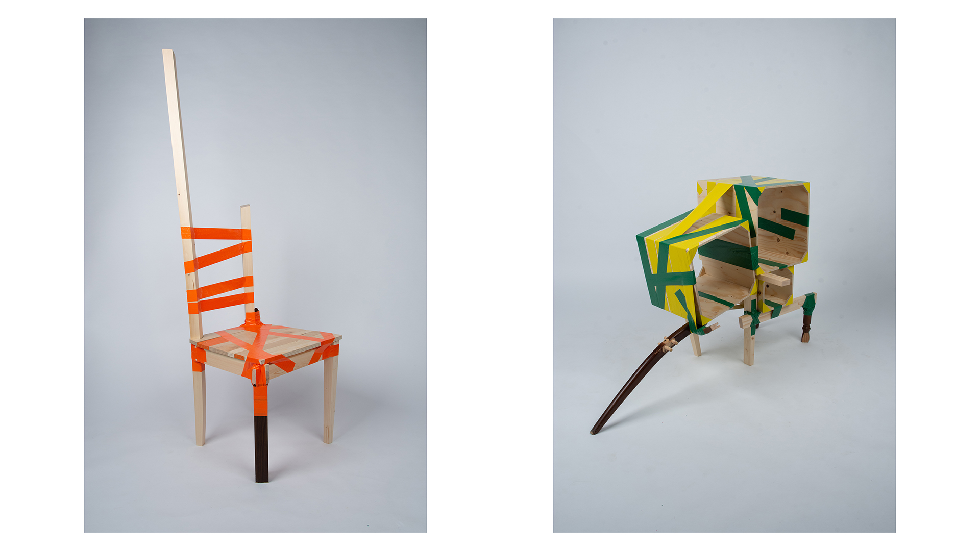 big chair and cabinet