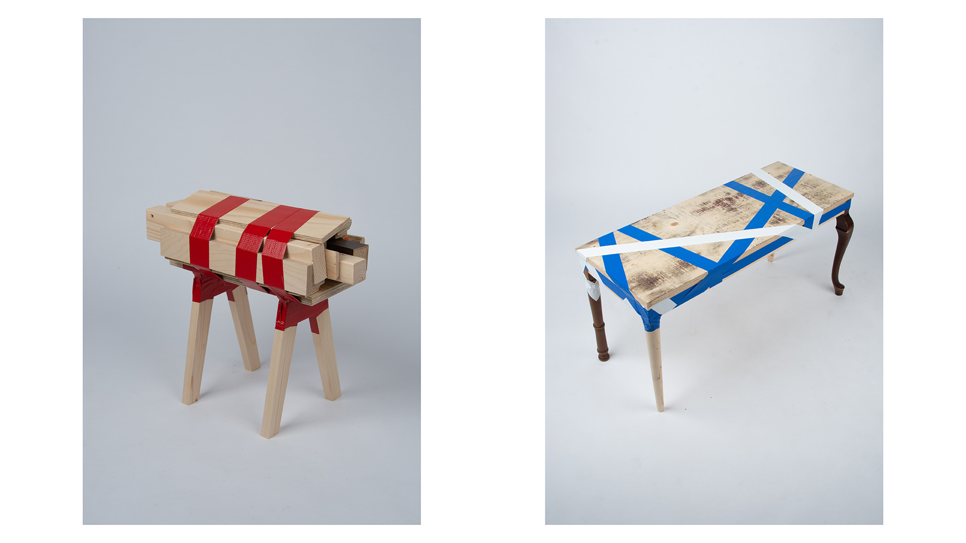 stool and table