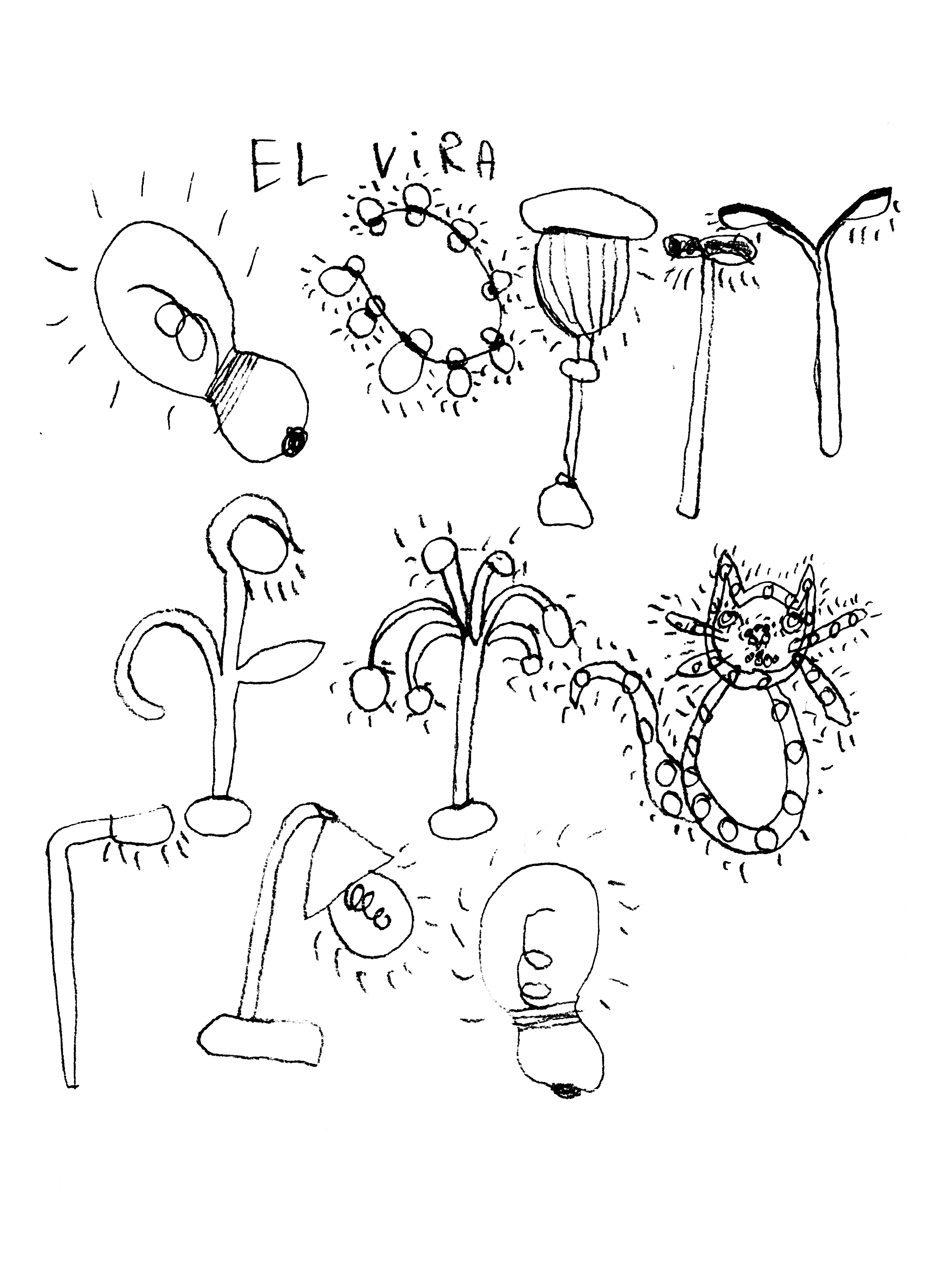 The lights of Eindhoven, drawn by Elvira