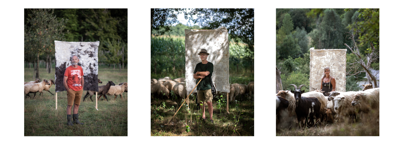 Shepherds Herman, Rob and Janine