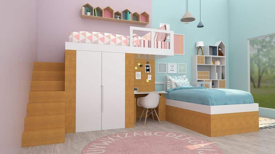 Kids adaptable room with Corkbrick