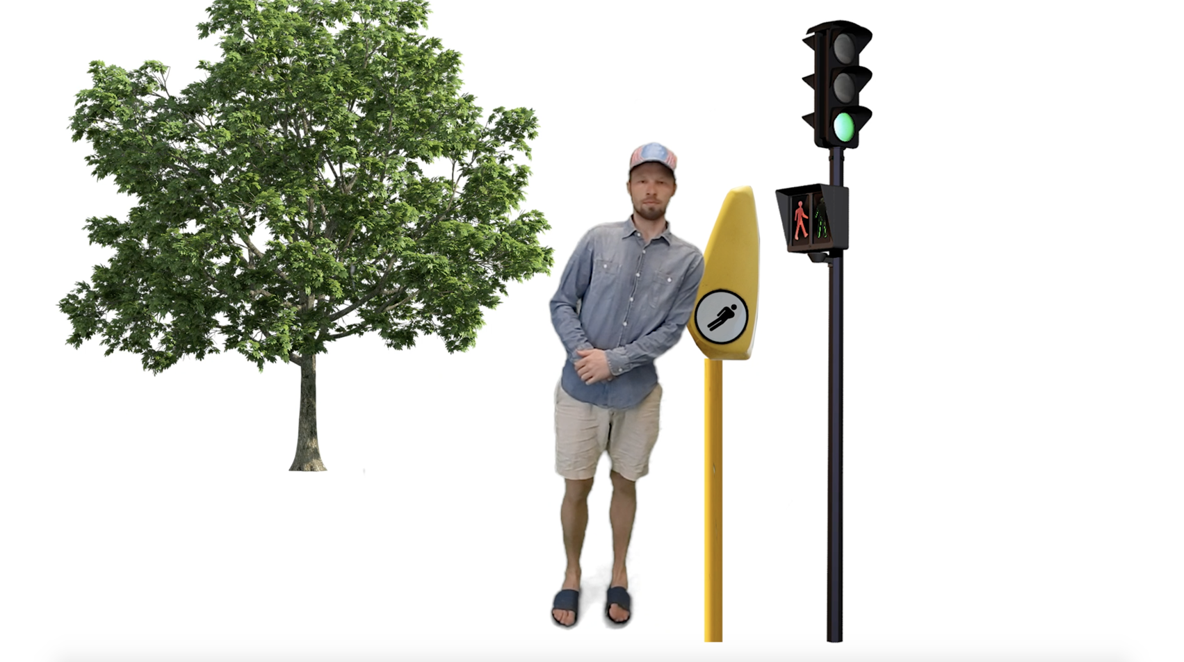 Lean On Me Traffic Light Button - Screenshot
