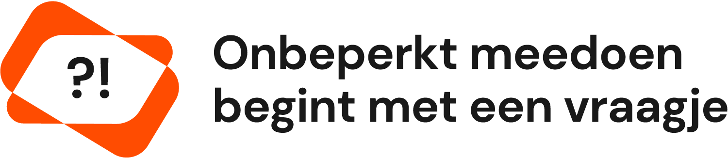 Sponsored by Onbeperkt meedoen begint met een Vraagje?!