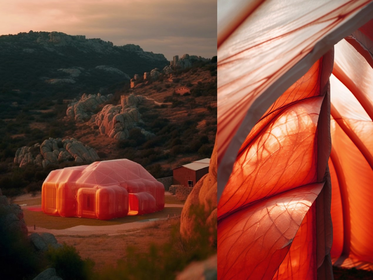 Underground Single dwelling &amp; bioplastic enclosure