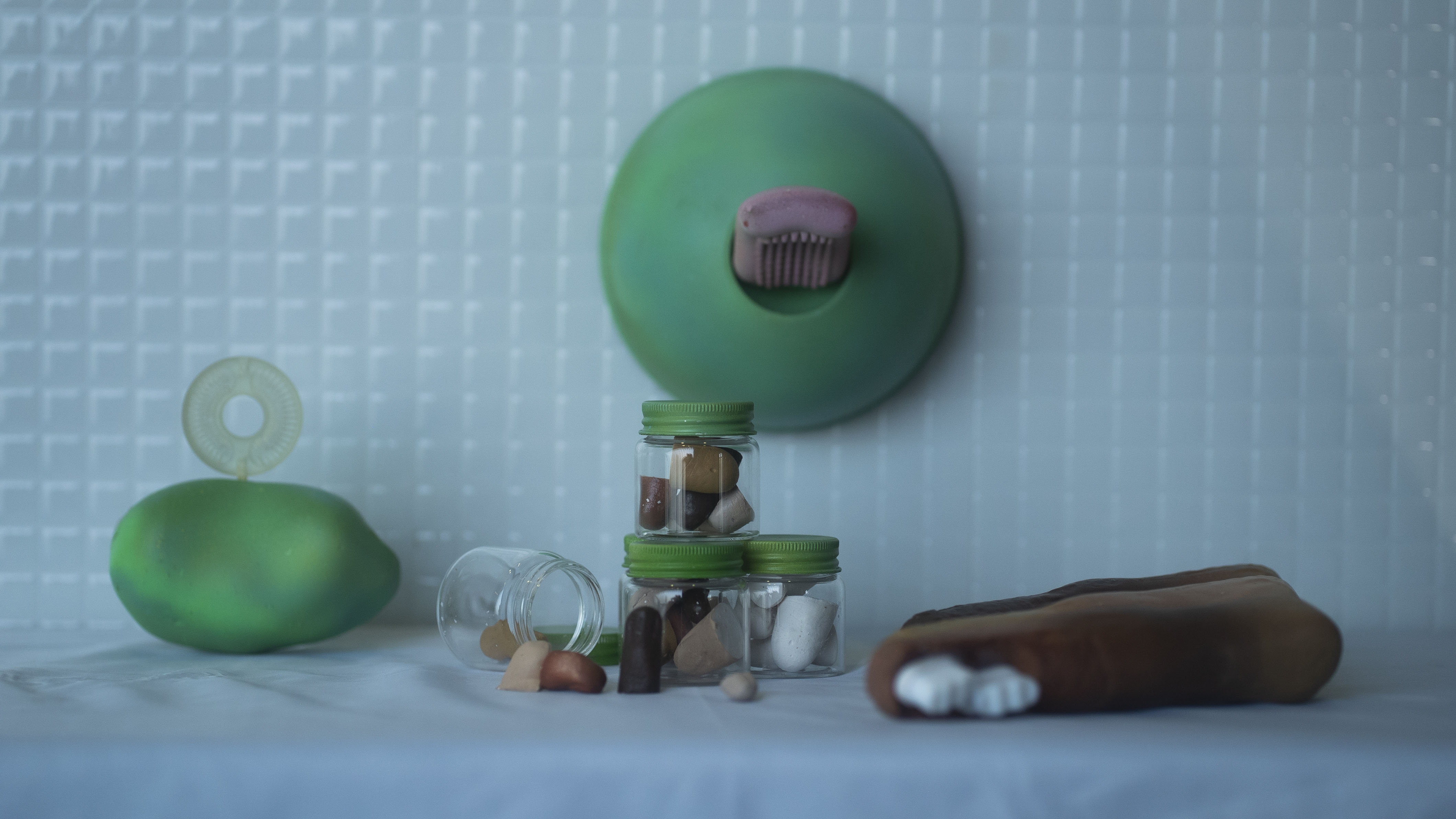 A collection of oral cleaning products