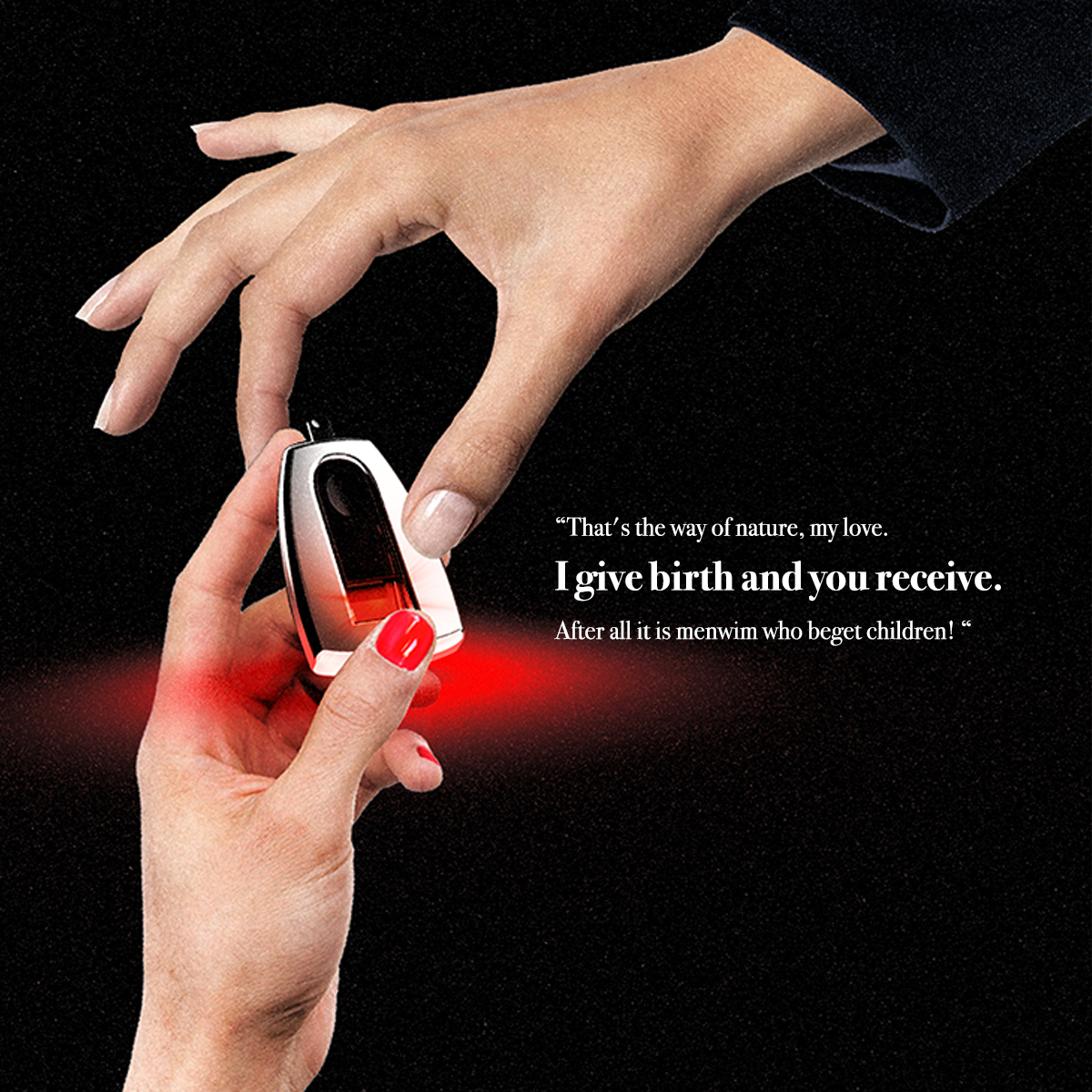 A luxury pregnancy tester that works as a status symbol.
