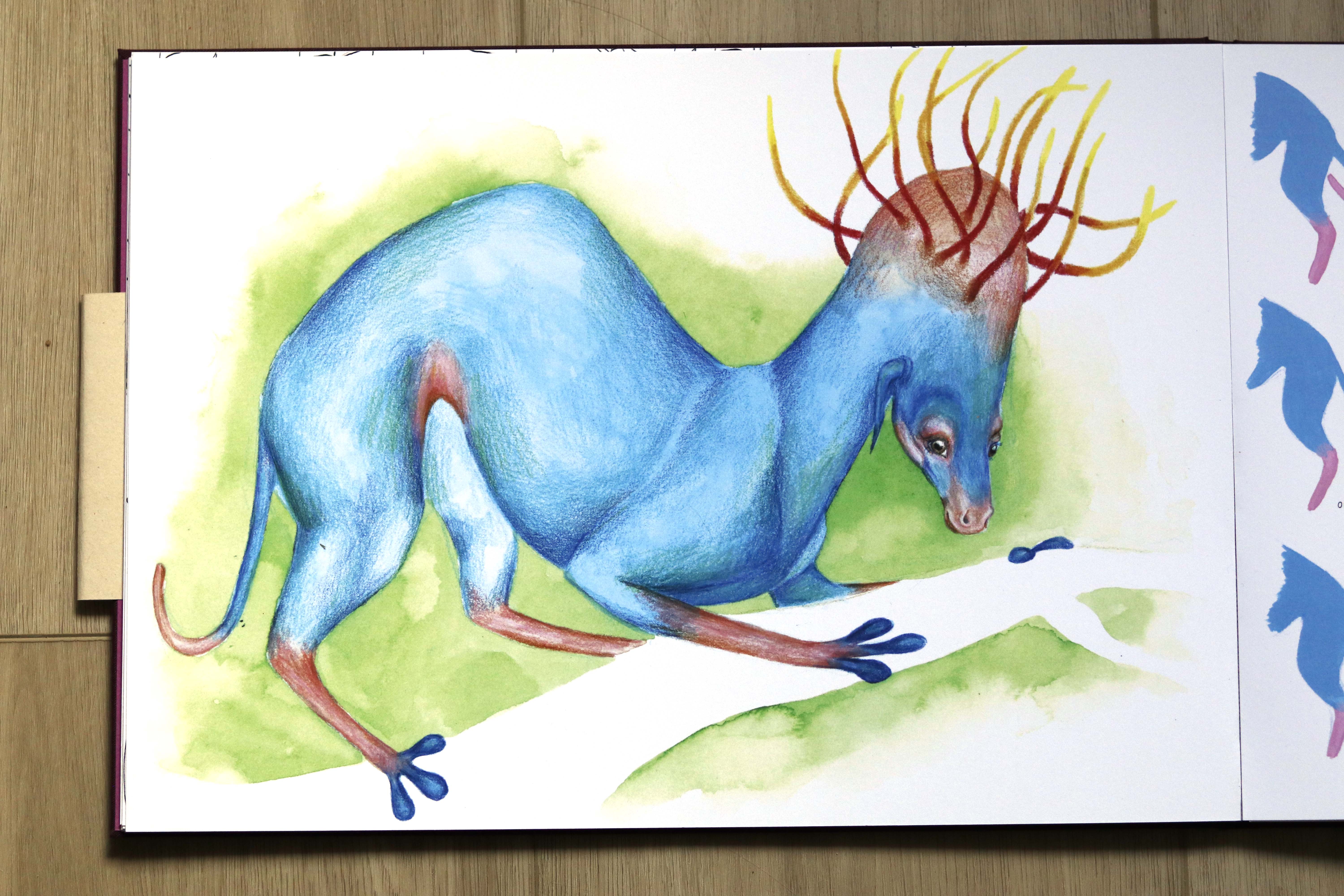 A page about the creature 'Blauwtje'