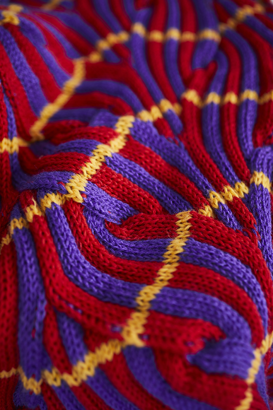Moving stitches closeup
