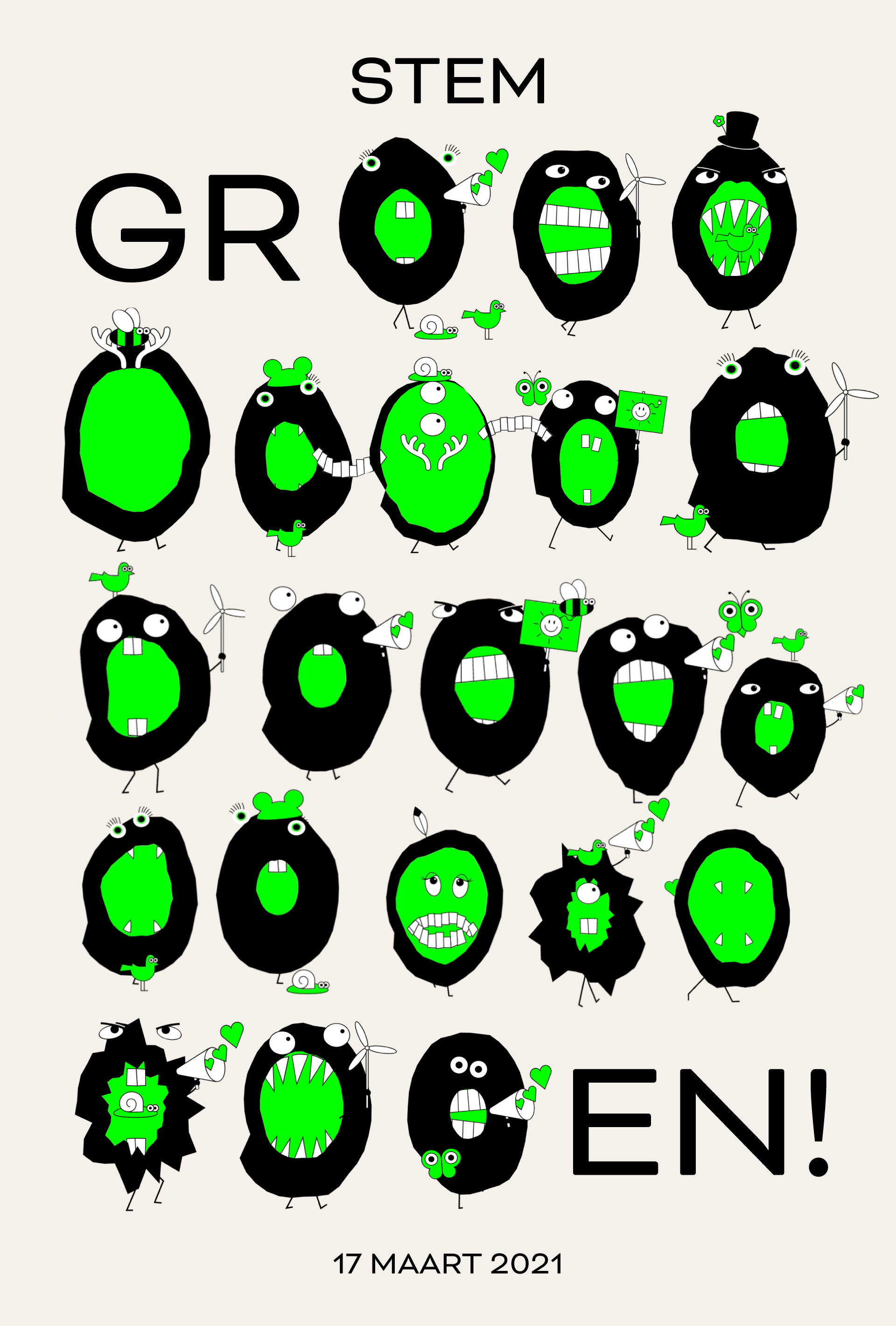 Mijn Stem is Groen verkiezingsposter