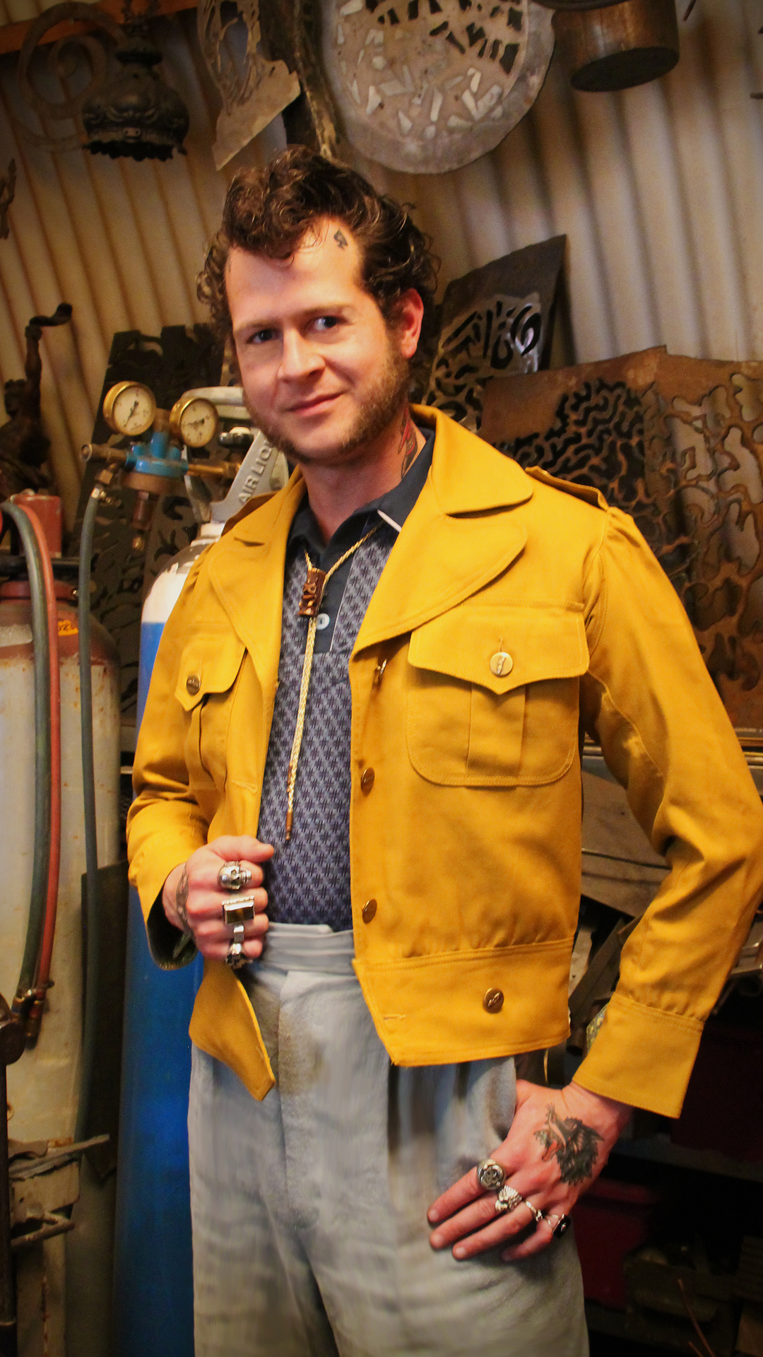 Ike jacket in cotton canvas