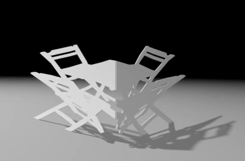 Garden table by Regina Silveira