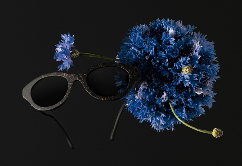 Ochis - Dayla Coffee based glasses with cornflower
