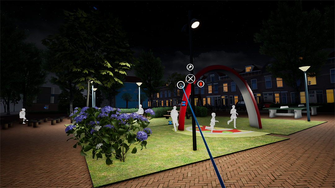 Screenshot of our VR application