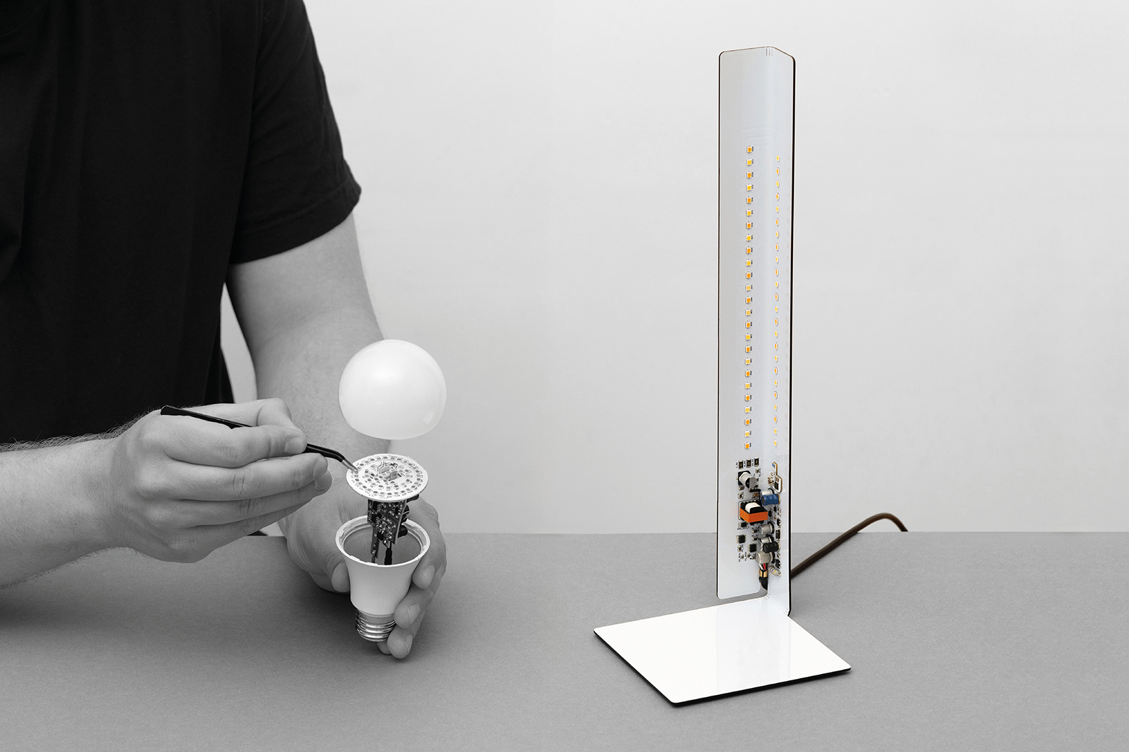 Teardown of retrofit LED bulb and corner light
