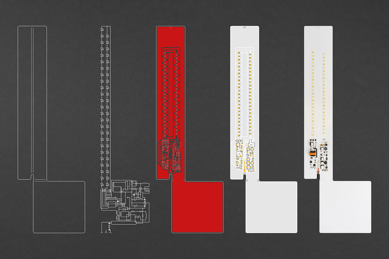 Development of corner light aluminium core PCB