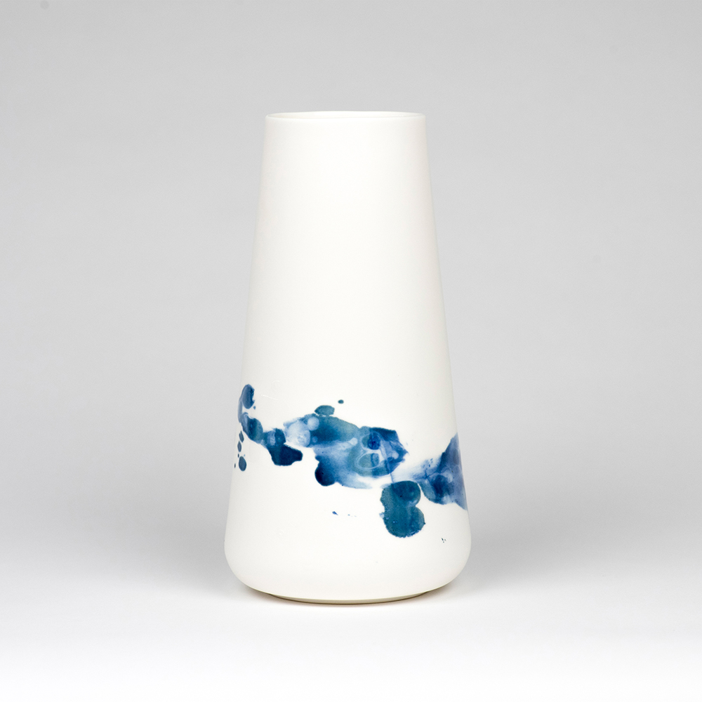 Cobalt blue vase