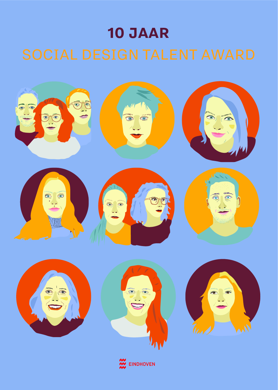 Illustrations of previous winners, by Aina Seerden