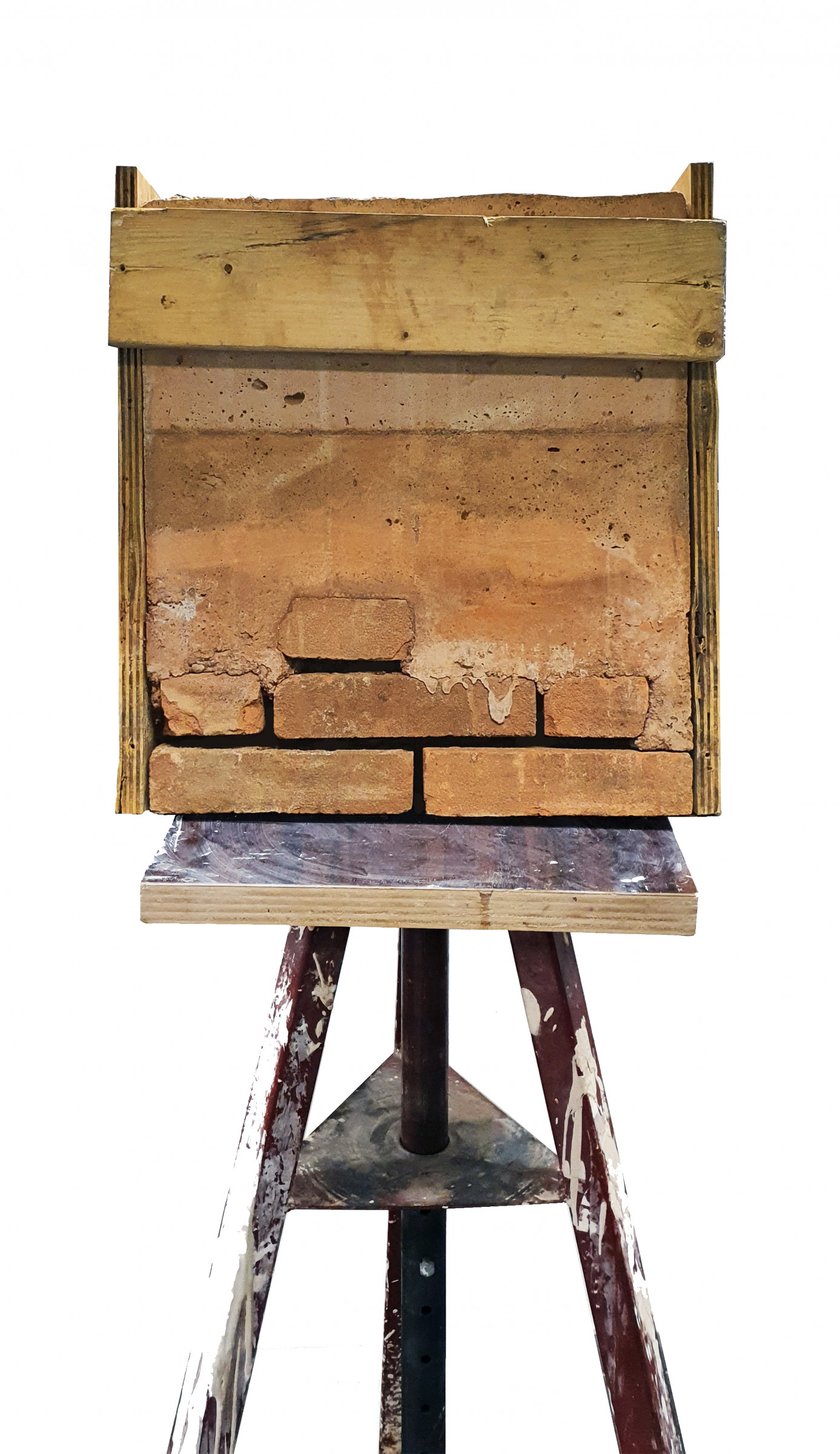 Model 1:1. Starch concrete added to existing brick