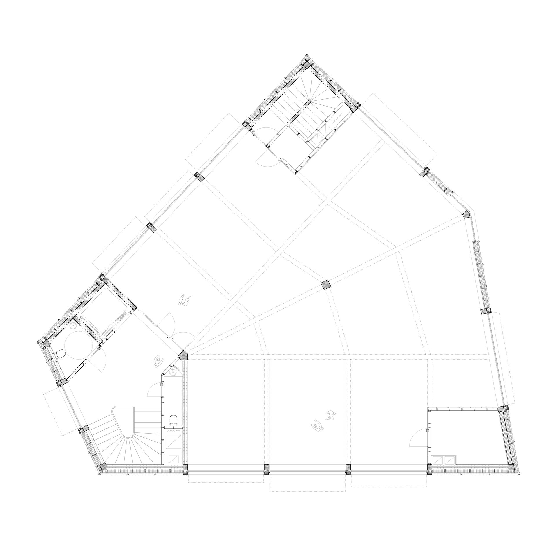 Floor plan of the burgerzaal