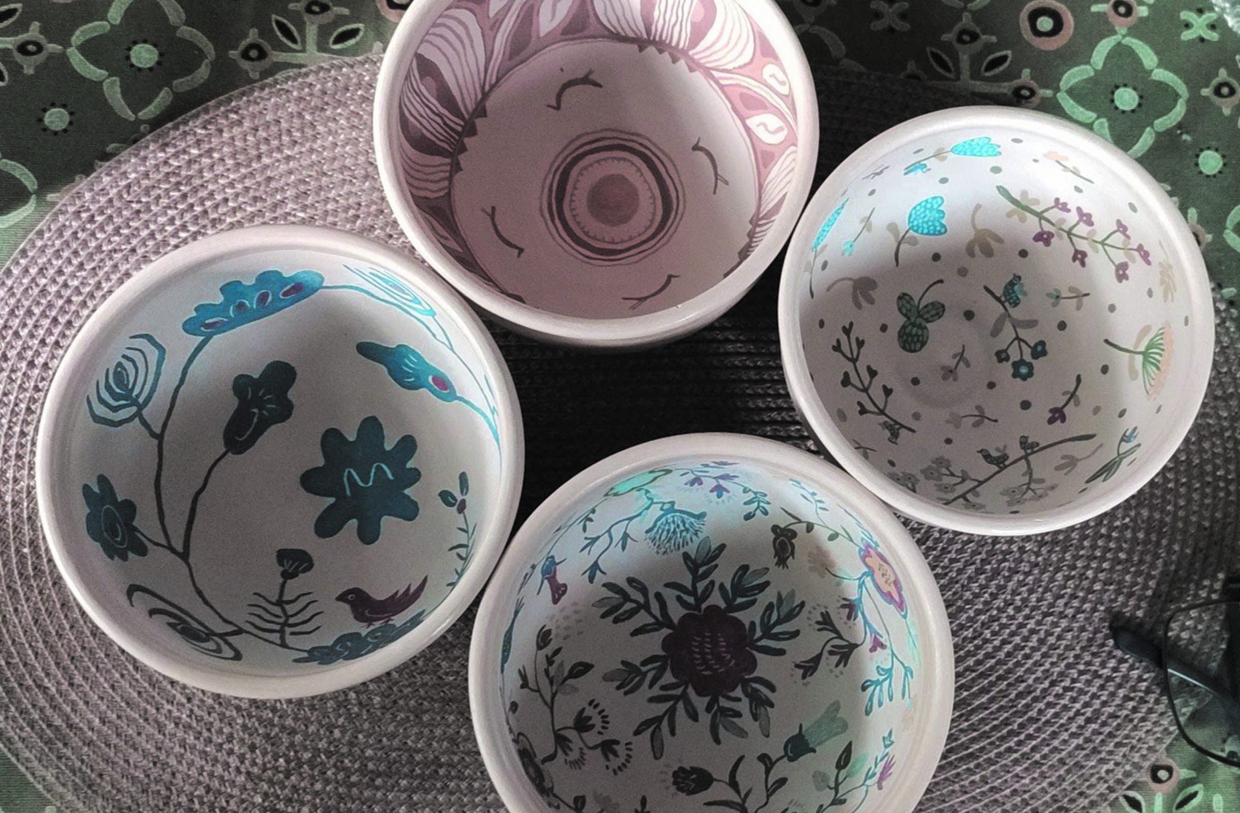 Tableware before milk firing