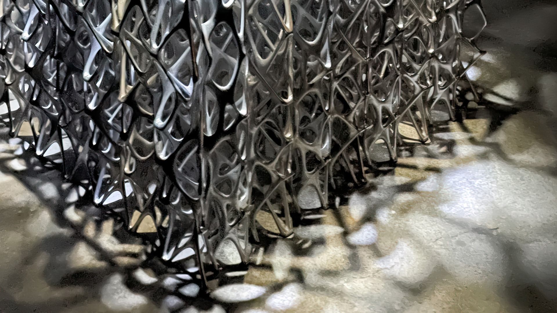 Glowing aluminium base Peltchair