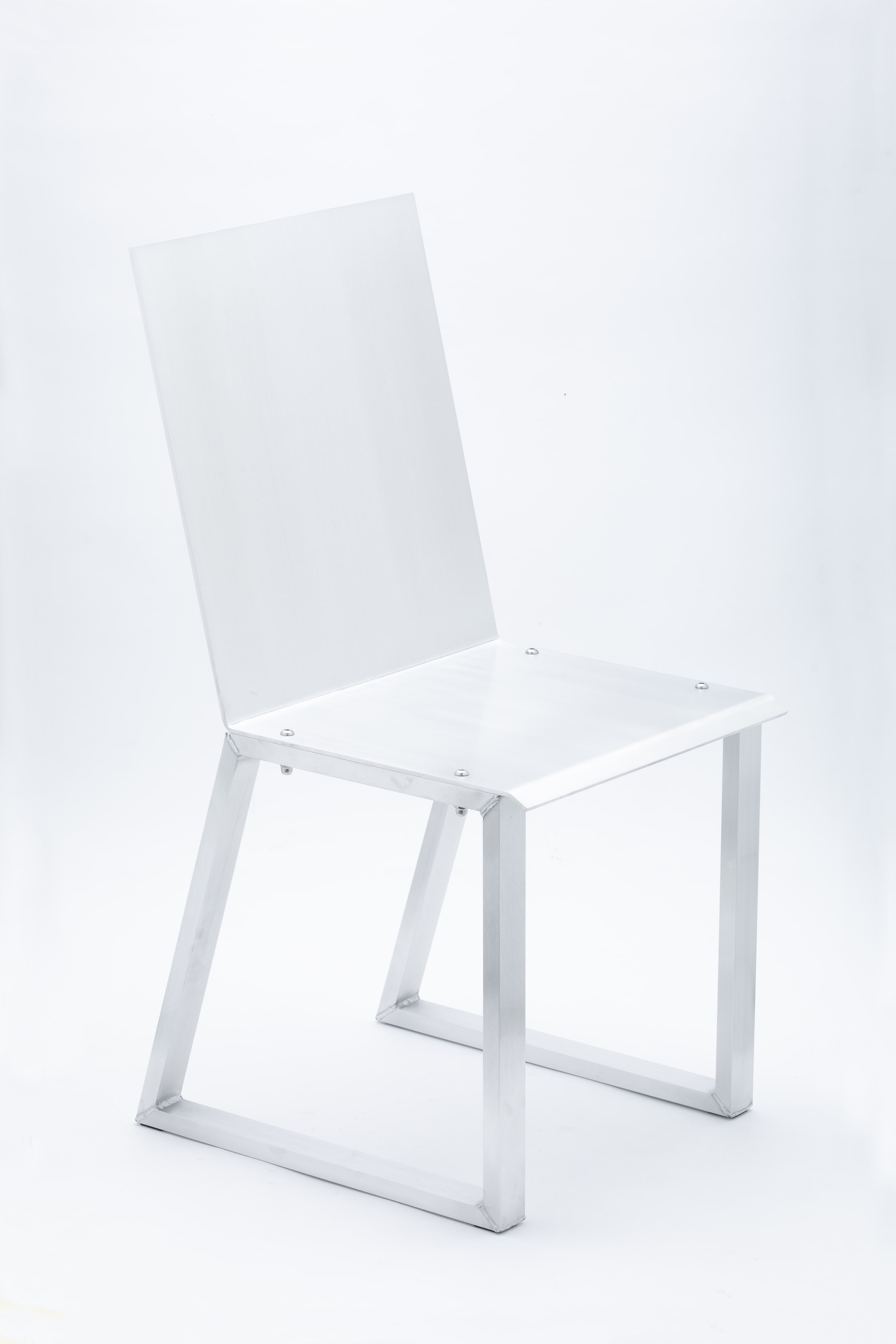 CH01 chair, brushed version - front view
