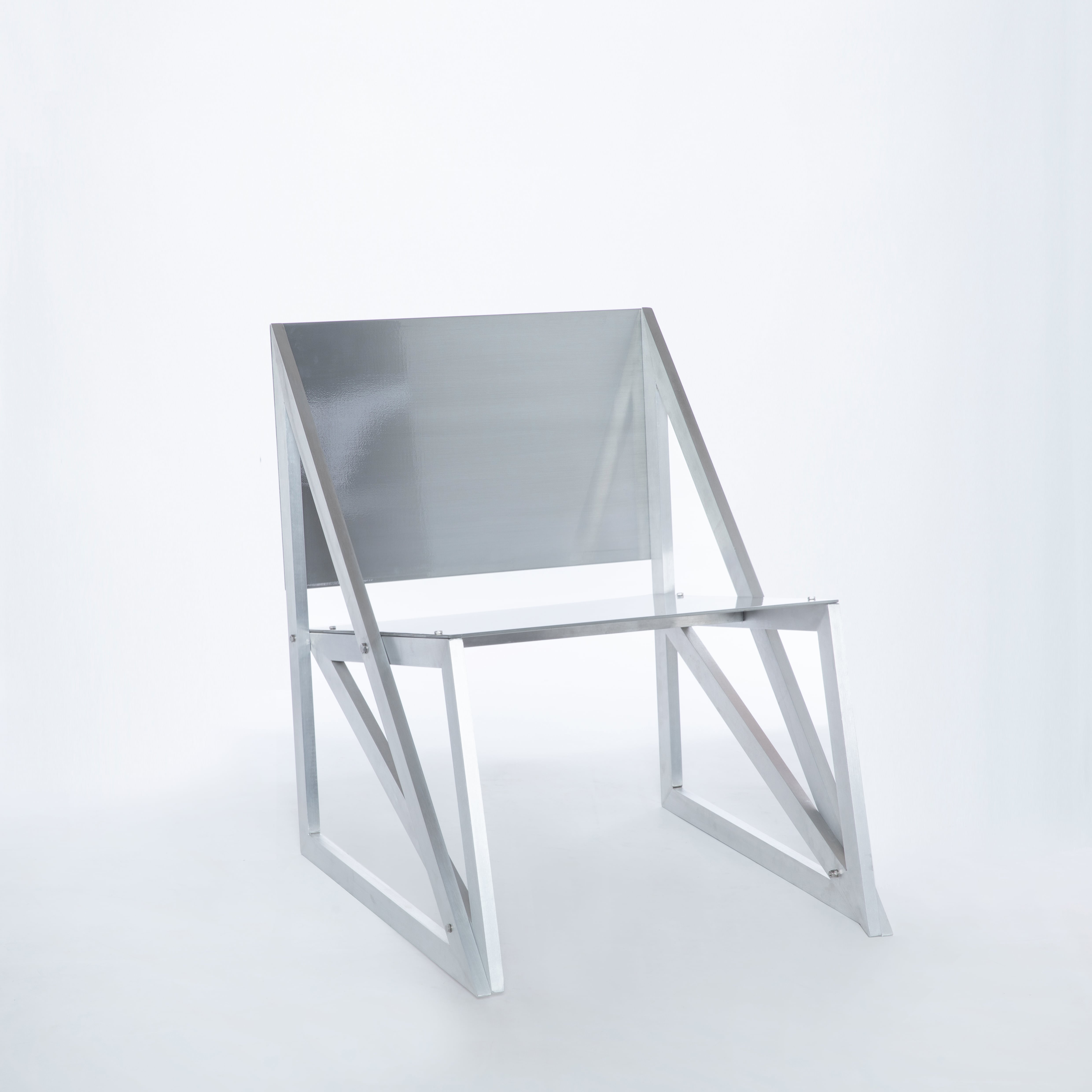 INDEBUURT armchair, brushed version - front view