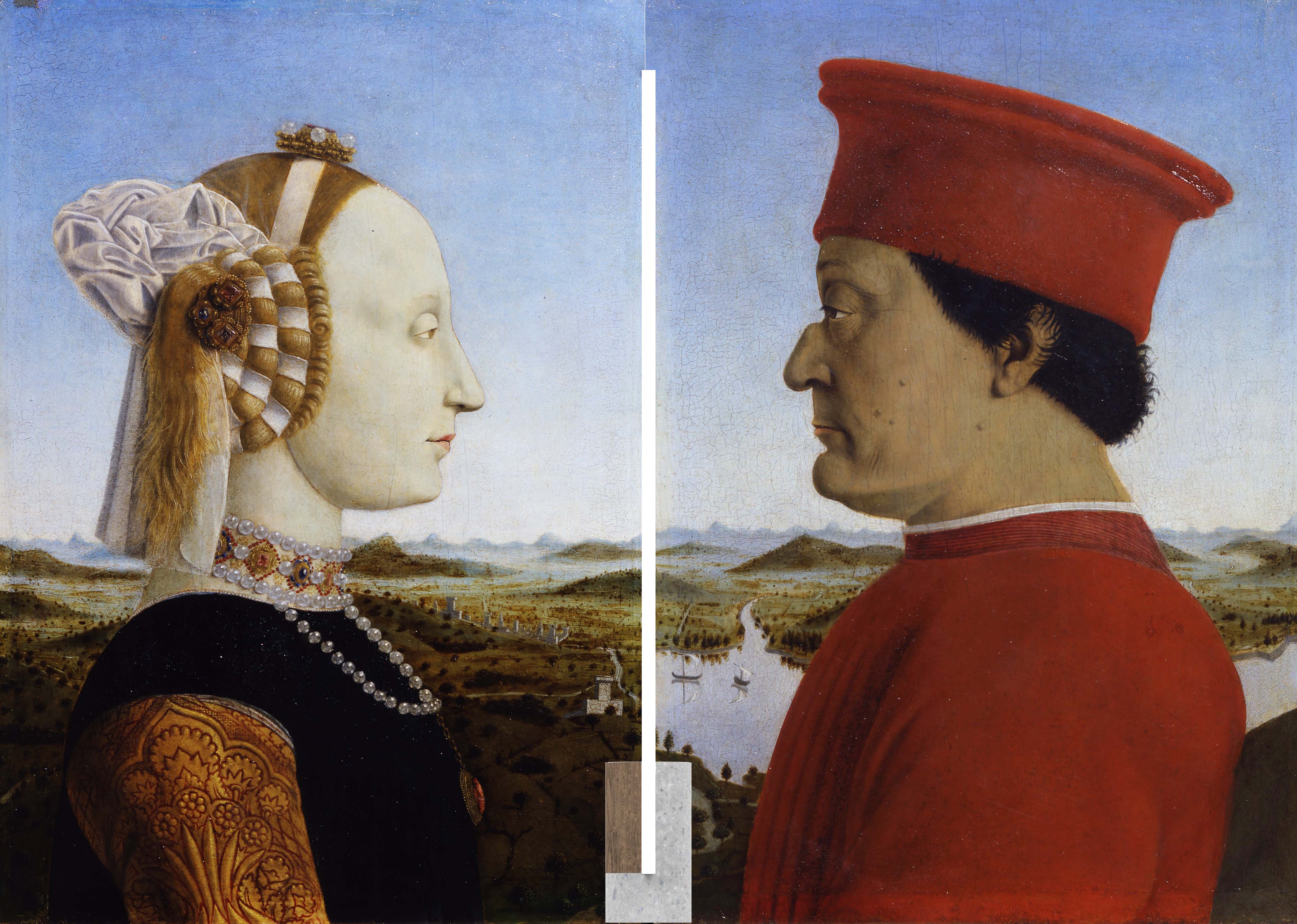Duke and Duchess of Urbino by Piero della Francesc