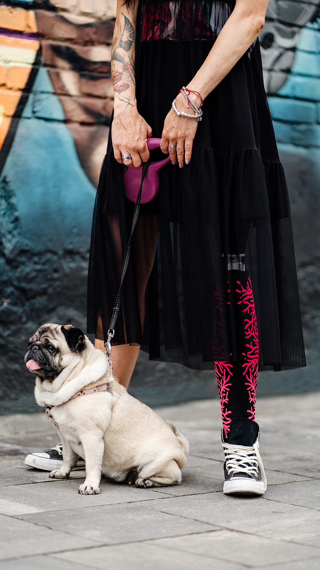 Pink Coral prosthetic leg textile cover