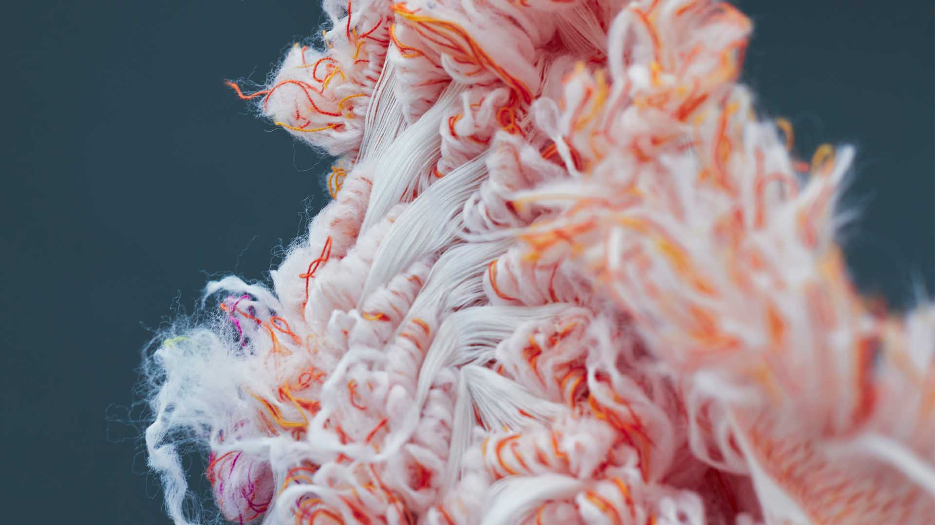 Jacquard woven textile detail