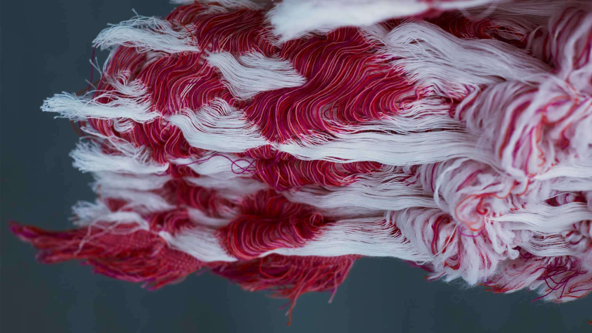 Jacquard woven textile detail