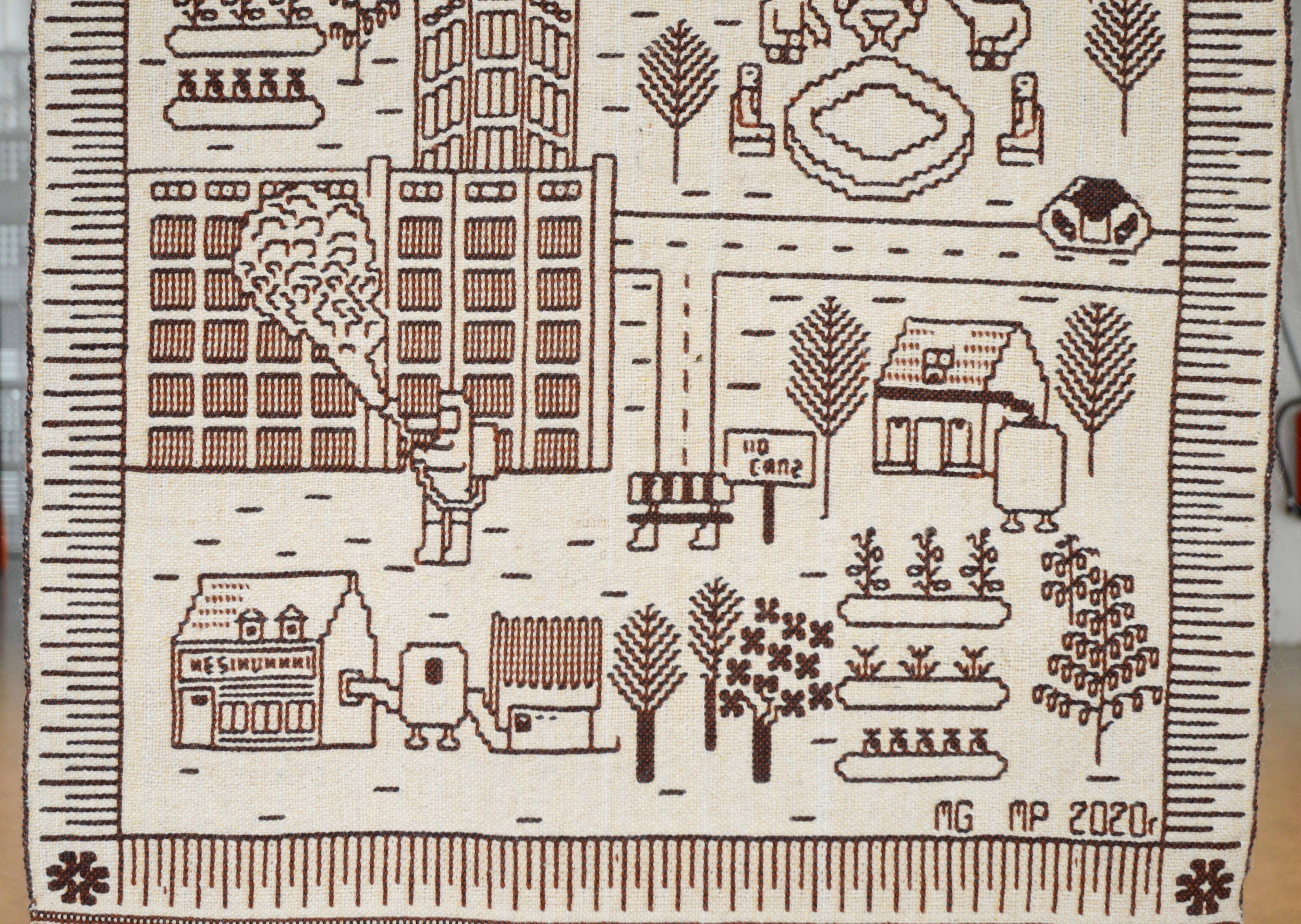Detail from the metabolized future vision textile