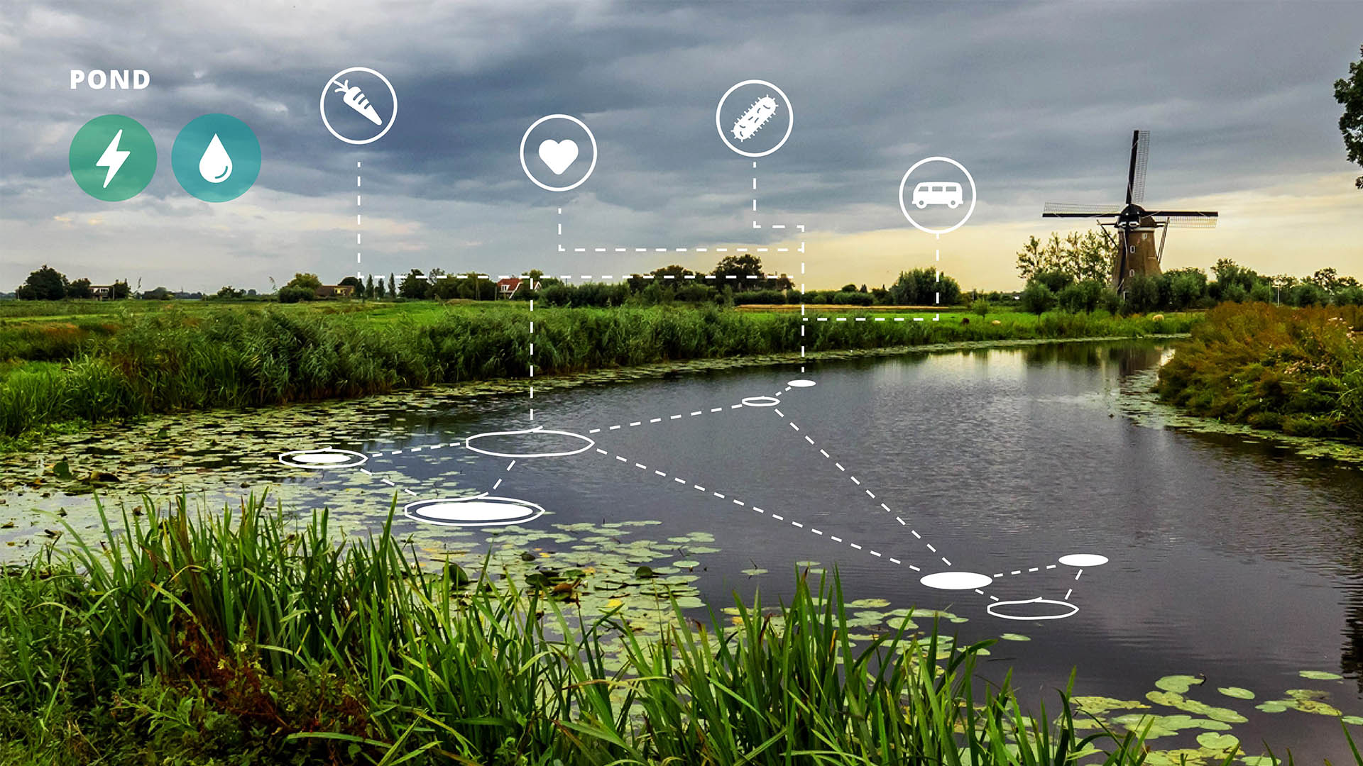 Collect and send data on the quality of the water