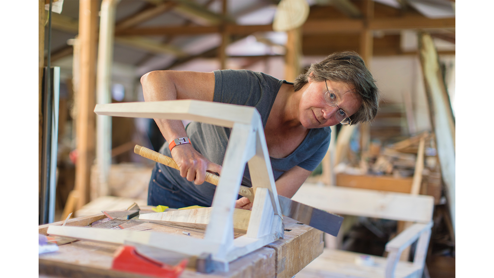 portrait in werkplaats