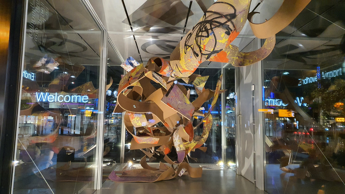 installation Feel the Vibe  at Airport Eindhoven