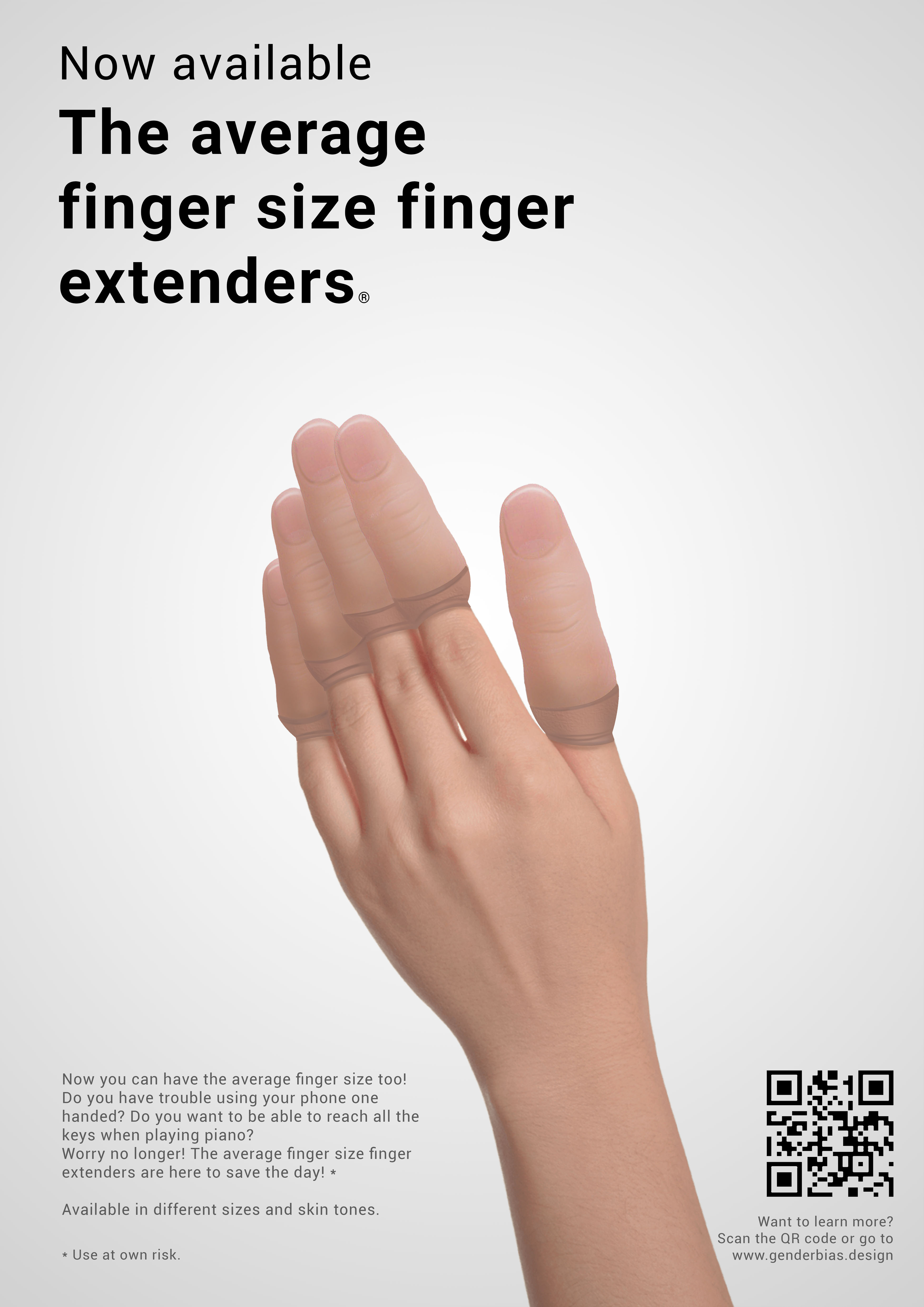 Poster: The average finger size finger extenders
