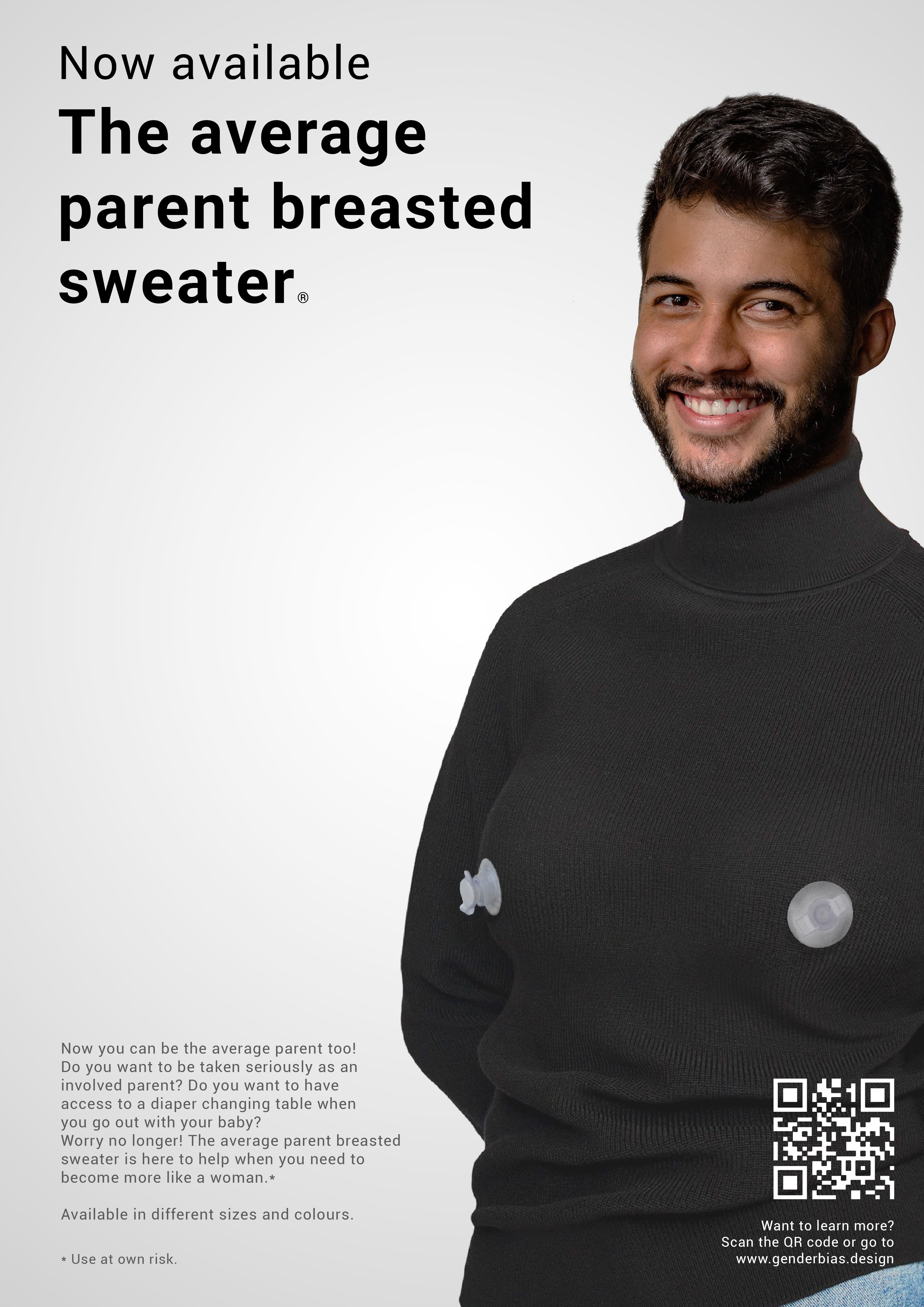 Poster: The average parent breasted sweater