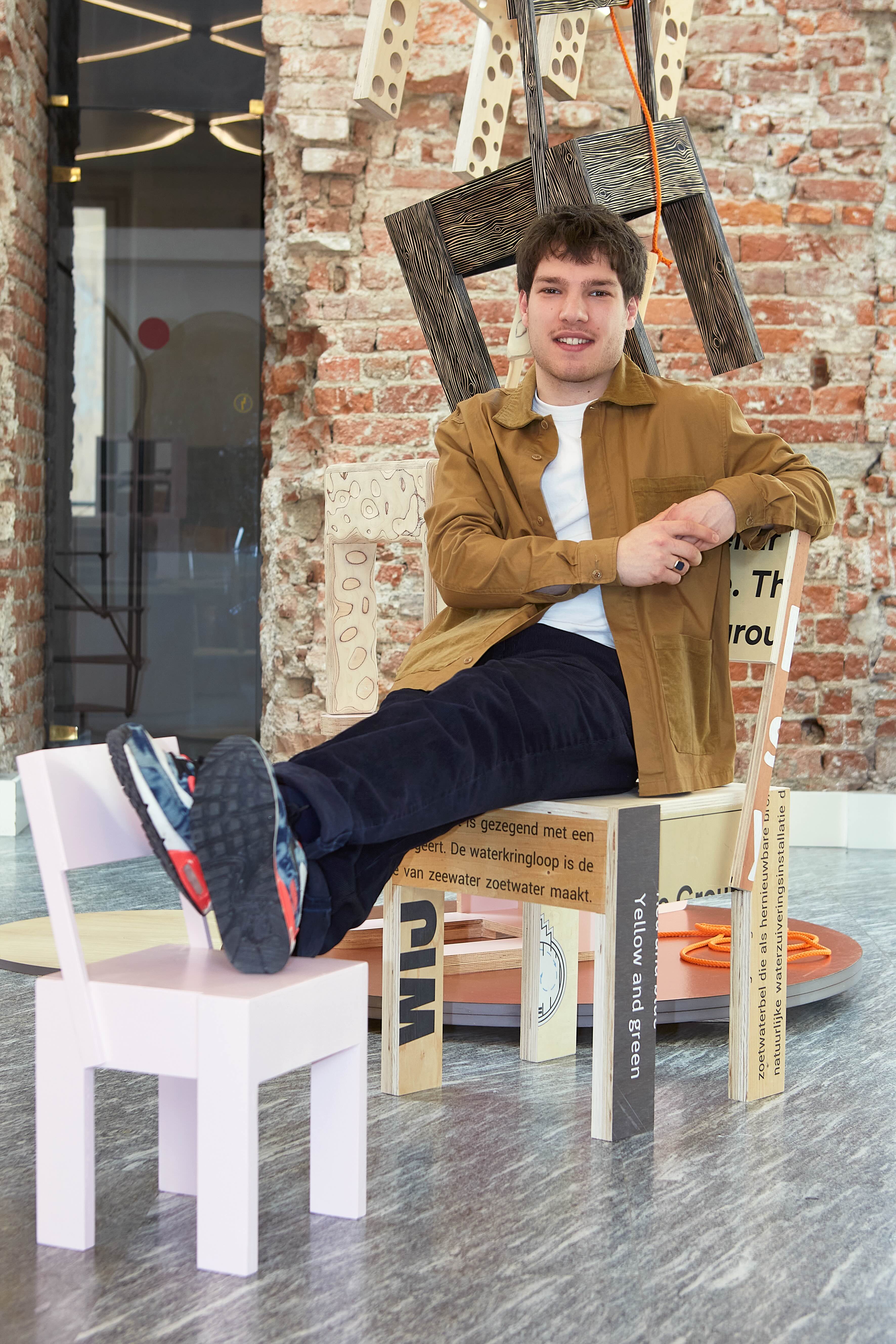 Picture of me with the chairs