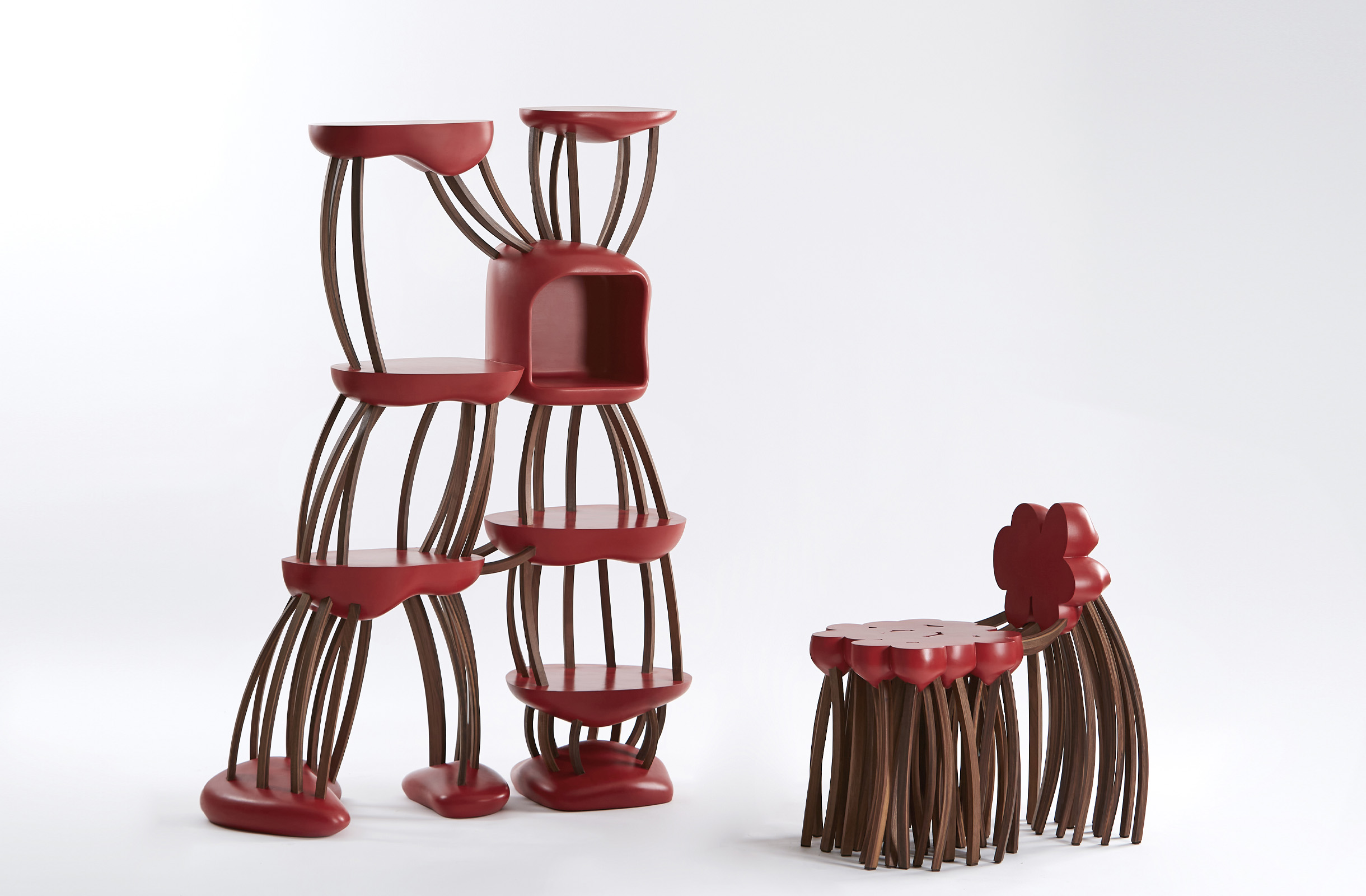prospero series shelf, chair